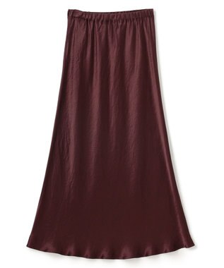 uncrave アセテートヴィンテージサテン バイアススカート バーガンディ