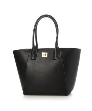 UNBILLION 【テレビ ドラマ着用アイテム】カシュカシュ cachecache / A4ヒネリ飾り金具2wayトートバッグ ブラック