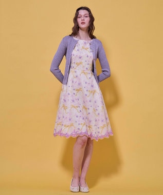 TOCCA SPARKLE TOUCH KNIT カーディガン [新色]ライラック系