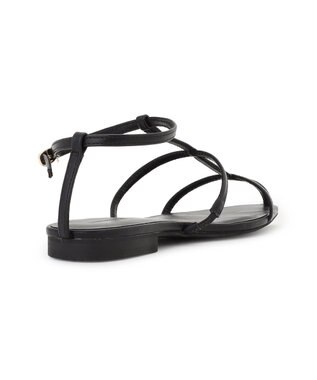 23区 【先行予約】ポインテッド Tストラップ サンダル ブラック系