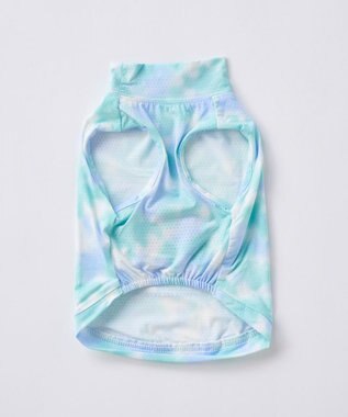 OP／FILA 【Ocean Pacific】タイダイ柄ドッグウェア ペットウェア ブルー×グリーン