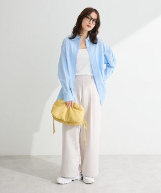 Green Parks 機能付テレコリブタンクトップ Off White