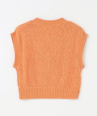 GRACE CONTINENTAL カノコショートニットトップ オレンジ