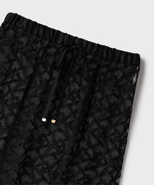 GRACE CONTINENTAL スターembチュールスカート ブラック