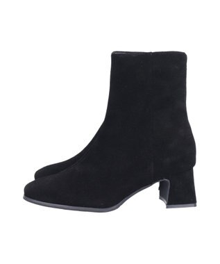 Bridget Birkin 【PARADIS COULEUR】スクエアトウショートブーツ ブラックスウェード