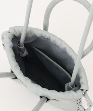 23区 ADD CULUMN TURN フェイクレザー ショルダー バッグ サックスブルー系