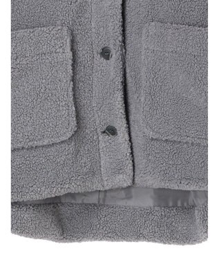 Green Parks 衿付きボアブルゾン Blue