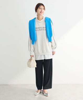 Green Parks カラーイージーパンツ Black