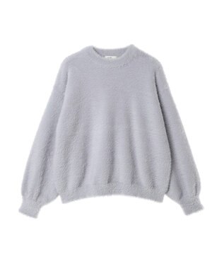 earth music&ecology ロングシャギーハイネックプルオーバー Sax