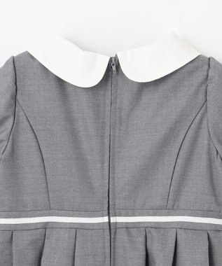 ANY KIDS 【2点セット】ジャケット＋裾刺繍ワンピース グレー