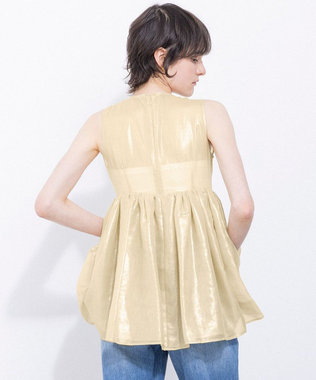 NAVE 【Nave・シアー素材】ラメボイル ブラウス アイボリー系