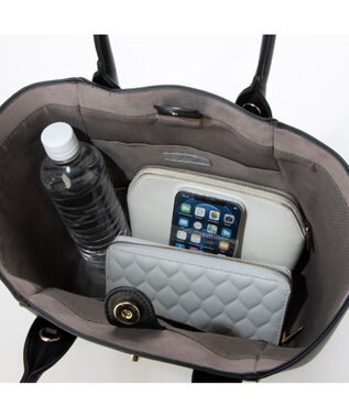 UNBILLION 【テレビ ドラマ着用アイテム】カシュカシュ cachecache / A4ヒネリ飾り金具2wayトートバッグ ブラック