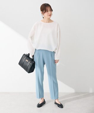 Green Parks きれいシルエットパンツ（テーパード） Blue