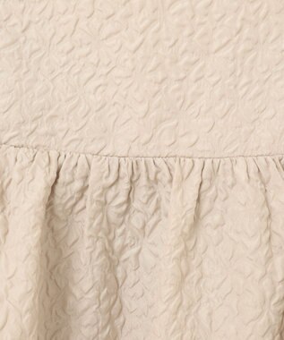 SHARE PARK LADIES 小花フクレジャガードキャミワンピース ライトグレー系