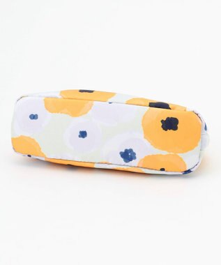 Y'SACCS 総柄プリントハーフムーンポーチ イエロー