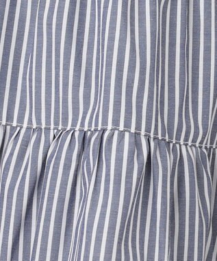 ANY KIDS ストライプ シャツ ワンピース ブルーストライプ