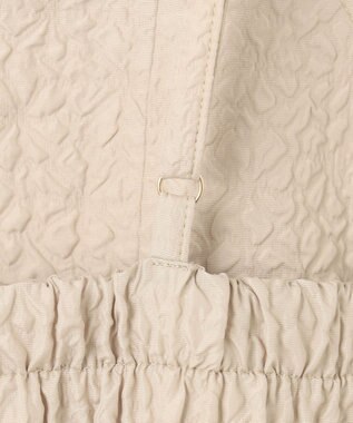 SHARE PARK LADIES 小花フクレジャガードキャミワンピース ライトグレー系