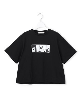 ICB クロップド ロゴTEE（フォトプリント）