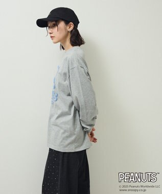 Green Parks ■PEANUTS スヌーピーミニ刺繍キャップ Black