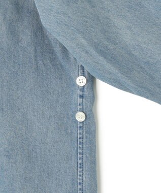 23区 L 【SLOW/一部店舗限定】2WAY ダンガリー シャツ スカイブルー系