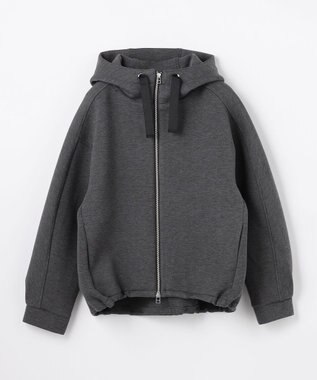 ANY L ダンボールＷジップパーカー チャコール