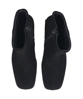 Bridget Birkin 【PARADIS COULEUR】スクエアトウショートブーツ ブラックスウェード