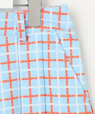 PW CIRCULUS 【WOMEN】チェック柄キュロット ゴルフウェア レディース スカイブルー系5