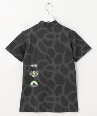 PW CIRCULUS 【UVカット / 吸水速乾 / 伸縮性抜群】【WOMEN】ジラフモック T ゴルフウェア レディース ブラック系5