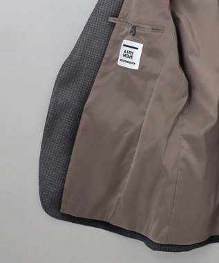 GOTAIRIKU セットアップ対応【2WAYストレッチ/シワになりにくい】T/W ジャージージャケット_千鳥柄 グレー系8