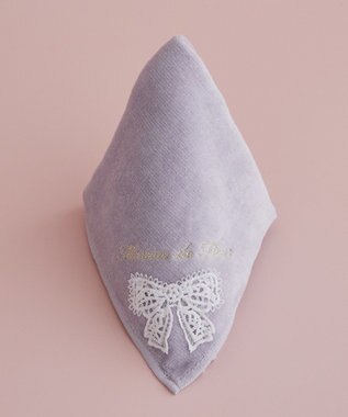 Maison de FLEUR リボンレースタオルハンカチ