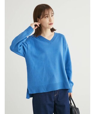 Green Parks もちやわ　Ｖネック前後差プルオーバー