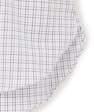 J.PRESS MEN 【EXTRA COMFORT / 形態安定・ストレッチ・抗菌防臭・速乾】ピンオックス サマーチェック 半袖シャツ/B.D. ブラウン系3