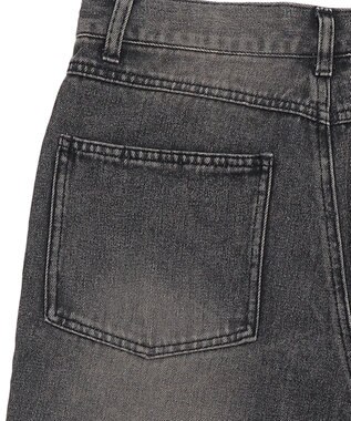 WEGO クロスモチーフオーバーダイバギーパンツ ブラック