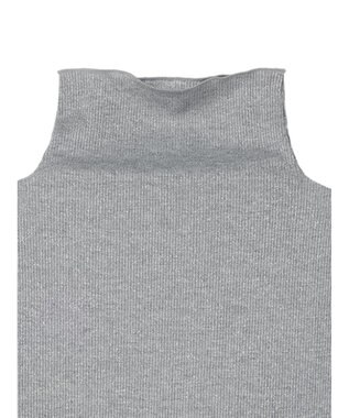 Green Parks ラメリブタートルカットソー Gray