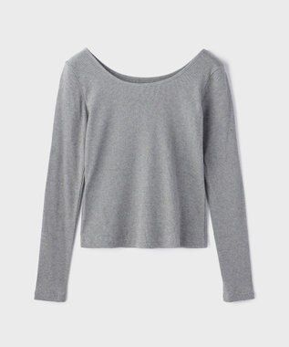 GRACE CONTINENTAL ウ－ルコットンテレコトップ グレー