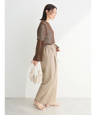 Green Parks ・ＳＵＧＡＲ　ＳＰＯＯＮ　クロシェロングスリーブ Brown