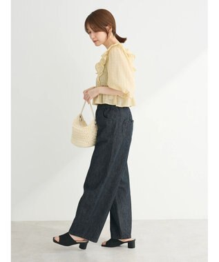 Green Parks ・ＥＬＥＮＣＡＲＥ　ＤＵＥ　シャドーチェックブラウス Yellow