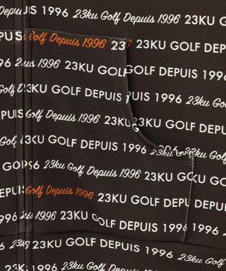 23区GOLF 【WOMEN】ロゴパターンプリント フーディパーカー ダークブラウン系5