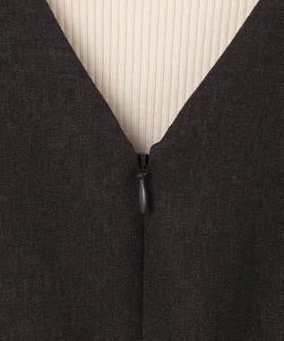 ANY SIS L 【2SET】プリーツコンビ ジャンパースカート セット ブラウン×アイボリー