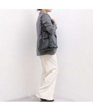 UNBILLION カシュカシュ cachecache / ポーチ付きシェル型ボストン ブラック