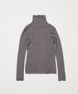 TOQUE 24AW新作〈高垣麗子さん着用〉針抜きスムスハイネックＴ グレー