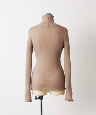 TOQUE 24AW新作〈高垣麗子さん着用〉針抜きスムスハイネックＴ ベージュ