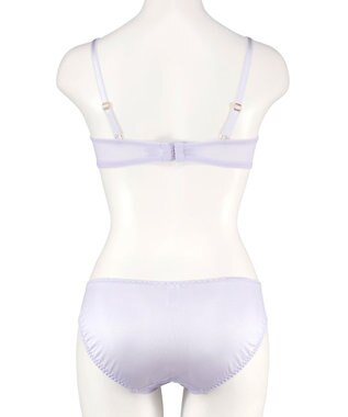 San-ai Resort（三愛水着楽園） 【northerly bra フィットシリーズ 谷間メイク】 カシュクールレースモールド ブラジャー＆ショーツSet B～Fカップ ブルー