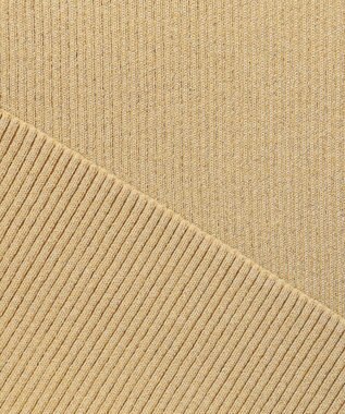 uncrave 【ご好評につき追加生産】ドライタッチ ニット オフショル トップス（uncrave WHITE） サンドベージュ×ゴールド