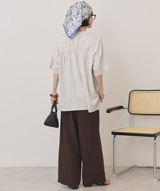 AMERICAN HOLIC バックギャザーコクーンカットプルオーバー Light Gray Mixture