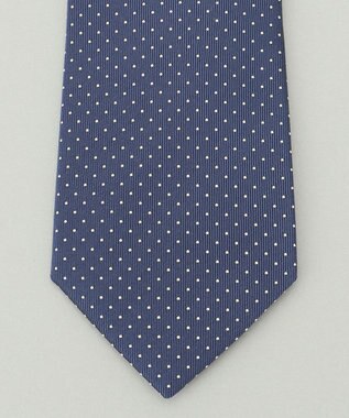 GOTAIRIKU 定番【日本製】シルク ネクタイ_ピンドット ブルー系8