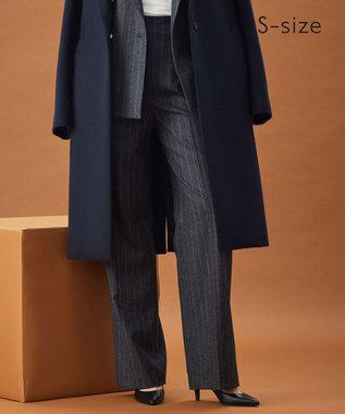 BEIGE， 【S-size】MARCEAU / ストライプパンツ C.Gray × White Line