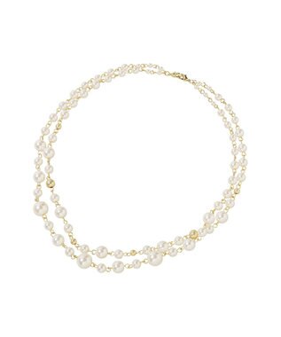 earth music&ecology ３連パールネックレス Gold