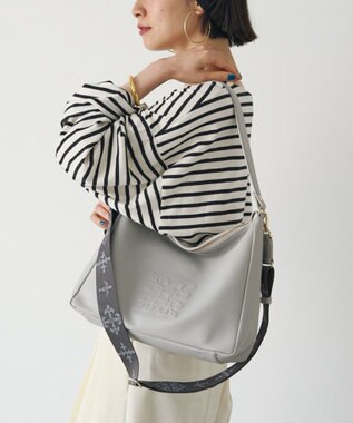 russet エンボスモノグラム2WAYショルダーバッグ(CE-1692)