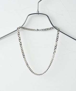 WEGO 【ユニセックス着用ITEM/ネックレス付き】アクセ付きグラフィックT（S） ホワイト